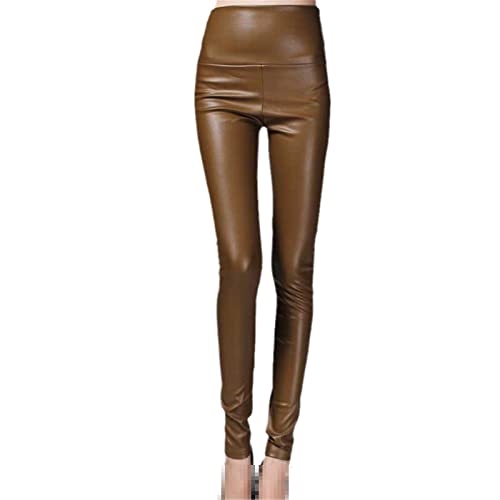 Pantalon en cuir élastique chaud pour en finir avec les vêtements serrés en hiver