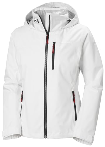 Helly Hansen Mujeres Chaqueta con capucha W Crew Midl 2.0, Blanco, M