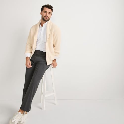 Lands' End Men's Tailored Fit No Iron Solid American-Grown Supima Cotton Oxford Dress Shirt3