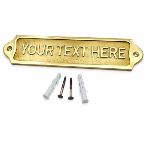 Solid Brass Name Plate Sign