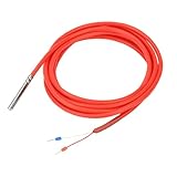 Aideepen PT1000 Capteur de température 1 pièce 2 mètres Câble en silicone numérique étanche avec sonde en acier inoxydable, plage de mesure de la température  50 ℃ ~ 180 ℃
