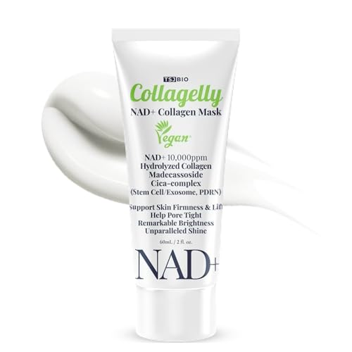 Image of NAD+ Collagelly Vegan Collagen Mask - 2.1 fl. Oz with 10,000ppm NAD+, NMN, Exosome Complex - Korean Skin Care | Super Peel-Off Face for Blackheads, Pores, Lifting, Exfoliating