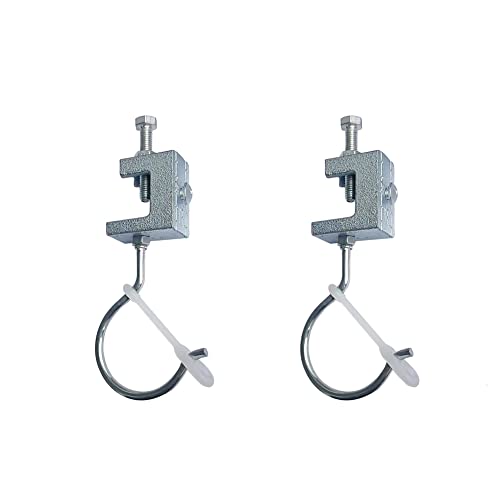 Xxhailan Stainless Steel C Clamp Hooks Heavy Duty J Hooks Beam Clamps Tiger Clamp G-Clamp Woodworking Welding Clamp Hooks 2 Packs #TOP8