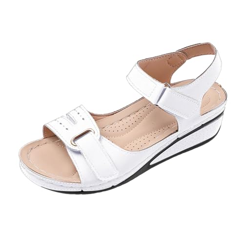 Sandalias Ortopedicas Mujer,Sandalias Mujer Cuña,Zapatos,Zapatos Dorados Fiesta,Zapatillas Casual Con Punta Abierta Cuña Lavable De Verano Para Caminar