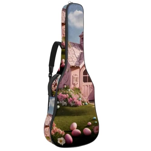 Housse de protection pour guitare acoustique de 40 à 42 pouces étanche motif de Pâques