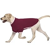Sudadera de forro polar para perros, chaleco de forro polar acogedor con anillo para correa, mantiene a las mascotas cómodas sin ser voluminosa — Ideal para mañanas frías (Rojo, L)