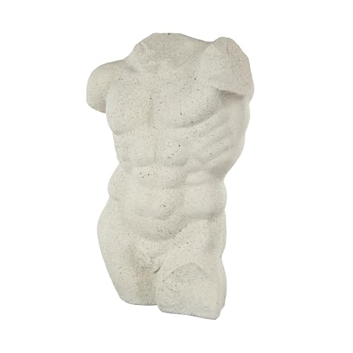 Estatua decorativa de polystone blanca 13 x 8 x 20 in miniatura 4