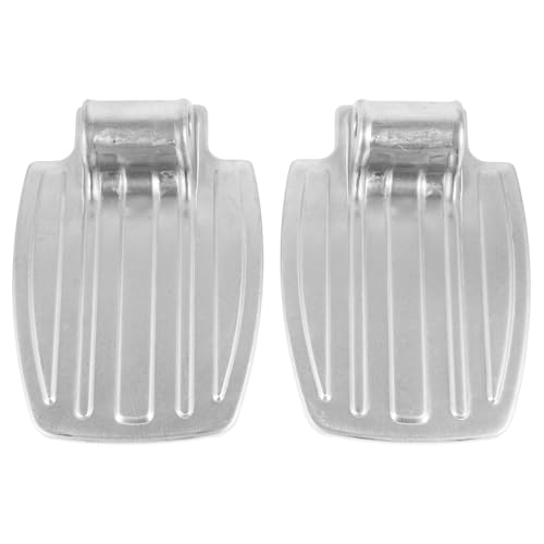 FOMIYES 1 Pair Wheelchair Footplates 7.5X5 inchUniversal Transport Chair Footrest Elevating Leg Rests Replacement Parts Mounting Hole Additional Installation Tools