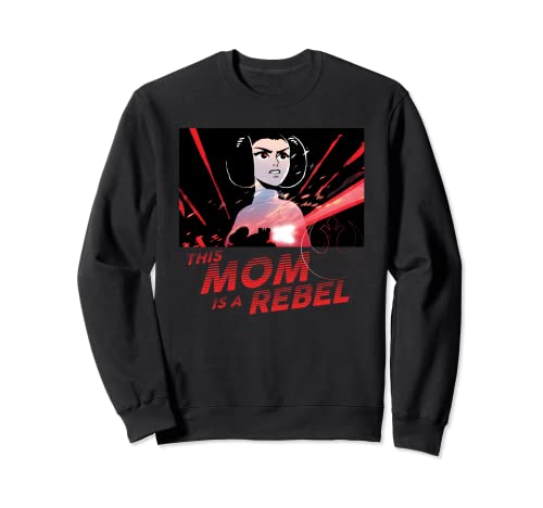Sweatshirt Star Wars Princess Leia Mom is a Rebel pour maman active cherchant confort et style