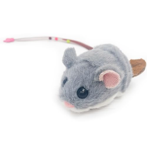 ミギポーズ 猫 おもちゃ 一人遊び 自動 動く 猫おもちゃ 噛むおもちゃ ねずみ ネズミ 電動 人気 子猫 ストリートダンスネズミ ミギネズミ（グレー）