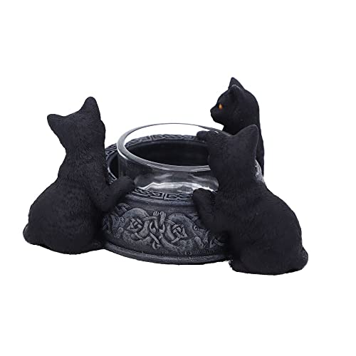Nemesis Now Familiar Trio Tea Light Holder, Black, 10cm (D5928V2)