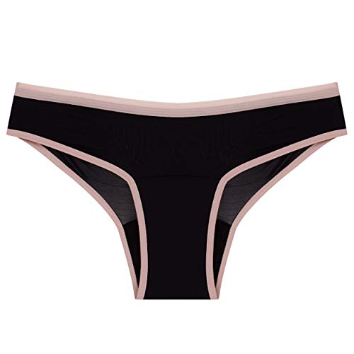Calcinha Absorvente Menstrual Fluxo Moderado Comfy, Feminino, Preto