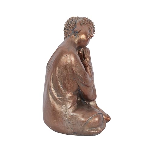 Figura decorativa set de 2 Buda polystone 15 cm x 15 cm x 23 cm miniatura 4