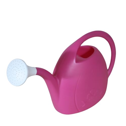 KEROPPA Regadera 3,5 L, Riego con Difusor, para Hogar o Jardines Pequeños, Material Reciclable, Resistente, Ligera, Rosa