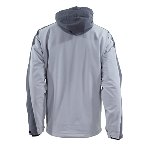 StormSkin Gale Pullover – Granite/Gray/Red – Waterproof & Windproof Ice Fishing Softshell Jacket – Heavy-Duty4