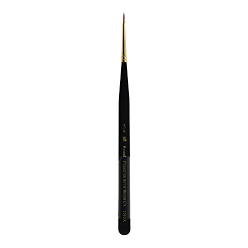 Image of Princeton Mini-Detailer Round Brush, Synthetic, Short Handle, Size 2 /0 inch, 1 Count