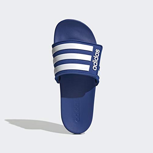 Image of Adidas Men ADILETTE COMFORT ADJ Synthetic Swim Slide FTWWHT /SCARLE /ROYBLU | GTD10