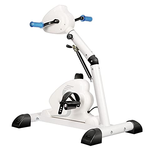 Image of Folding Exercise Bike with LCD Display Home Pedal Exerciser Electric Rehabilitation Machine Upper and Lower Limbs Bicycle for Elderly /Disabled