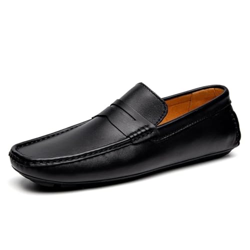 YZABEL Black Dress Shoes for Men Classical Style Leather Shoes for Men Slip On Classical Style Leather Shoes for Men PU Leather Low Dress Shoes
