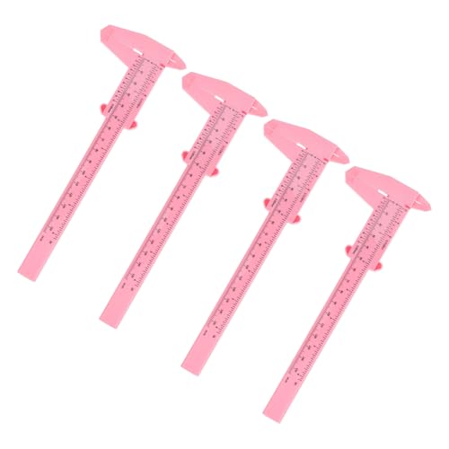 Calibrador deslizante plástico 15 cm 4 piezas miniatura 1