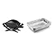 Weber Q 1000 Barbacoa de gas + 6415 Bandejas de goteo Aluminio pequeñas (10 uds)