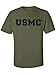USMC Athletic Marines S/S T-Shirt in Military Green - X-Large