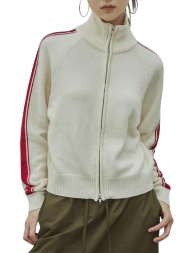 Image of Qiaomai Womens Cardigan Sweaters Zip Up Long Sleeve Knit Sweater Jacket Open Front Outerwear Coats