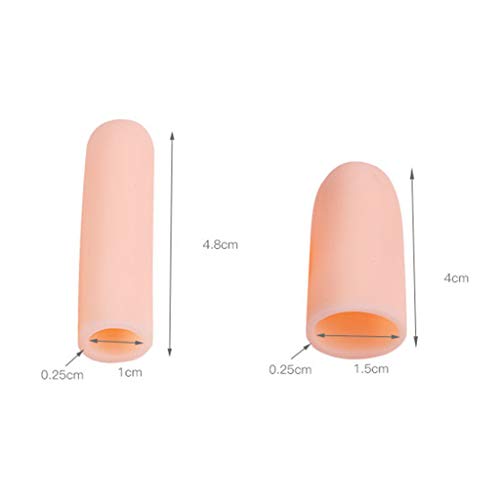Serenable 40x Gel De Silicone Tubo De Dedo Macio Mangas Separadores Protetor Pés Alívio Da Dor