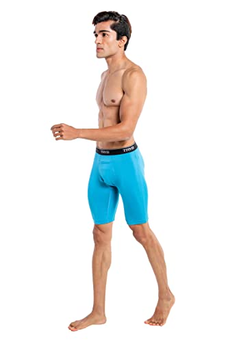 Image of TRYB Men's Compression Shorts & Pants | Sports Innerwear for Gym, Running & Training | Quick Dry, Breathable, 4-Way Stretch, Moisture Wicking, Anti-Chafing Muscle Support Athletic Wear with Pocket