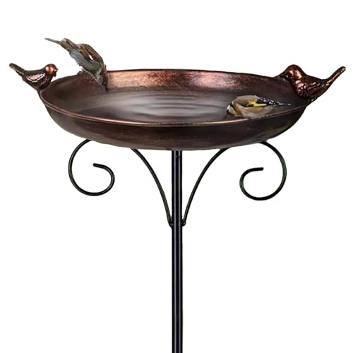 Bagno Per Uccelli All'aperto - Ciotola D'acqua, Vassoio Da Giardino | Piatto Di Bacino Patio per Fontana Cortile Attrazione Wildlife Montaggio Decorativo Monte Ornamento AD