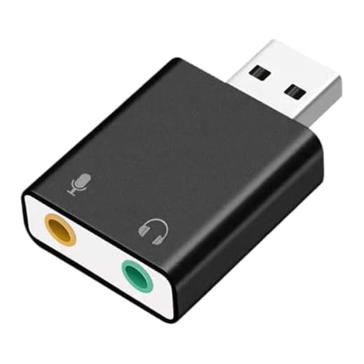 Adattatore Scheda Audio USB - Schede Audio Esterne | Scheda Audio USB Esterna | Attrezzatura Per Schede USB Plug And Play | 3.5mm Adattatore Per Microfono Per Altoparlante Per Computer