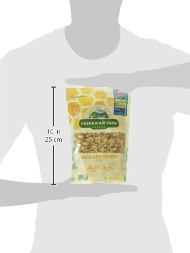 Miniatura 7 de Cascadian Farm Granola orgánica de avena y miel, sin OMG, 11 onzas (paquete de 4)