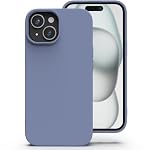 Zuvirelx – Zuvirelx Silikon Handyhülle für iPhone 15 Hülle, Weiches Gri