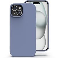 Zuvirelx – Zuvirelx Silikon Handyhülle für iPhone 15 Hülle, Weiches Gri