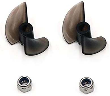 Parts & Accessories 2Pcs Rudder Tail Propeller for Feilun FT011 Remote Control RC Boat Spare Parts - (Color: Black)