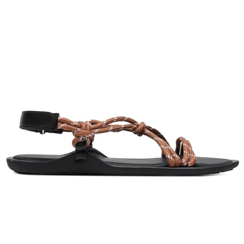 Rope Flats Sandals for Women Adjustable Comfortable Slip on Open Toe Cross Rope Flats Women.3