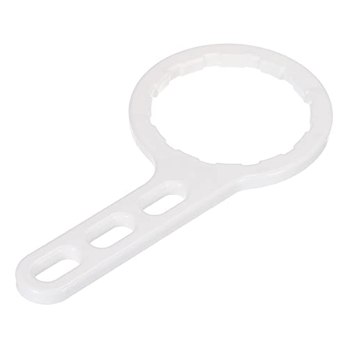 sourcing map Wasserfilter Gehäuse Gabelschlüssel für 1812 Wasserfilter Plastik Schlüssel Weiß
