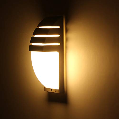 Blingbin LED Applique Murale Moderne 15W,LED Applique Lumineuse 8W,Cob Lampe de Nuit étanche,Spotlight Pour Extérieur, Couloir, Barre Horizontale,Noir/Gris