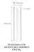 APANA Glasröhre Glas Tube Heizpilz Bellamente Cristal Länge 1120 mm Durchmesser 98 mm