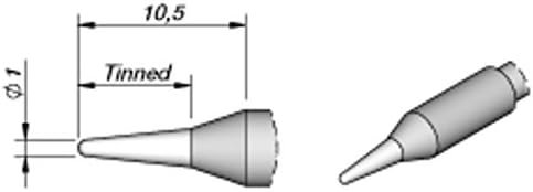 JBC Tools C245041 Soldering Cartridge/Tip Conical 01mm S2