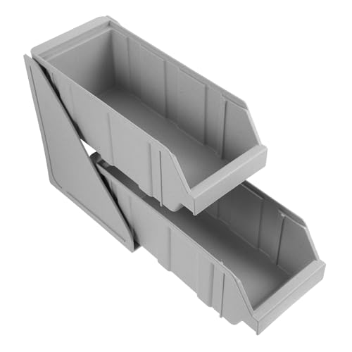 Ciieeo Worktop Tea Bag Holder Multi Use Sugar Organizer for Coffee Bar Storage Box for Objects for Offices and Cafes Grey