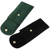 GATHINESS Custodia da Viaggio per Orologio da Uomo Portatile Morbido Bottone a Pressione, Borsa Protettiva Anti-graffio per Orologi Singoli, Pratica per Trasporto e Uso Quotidiano