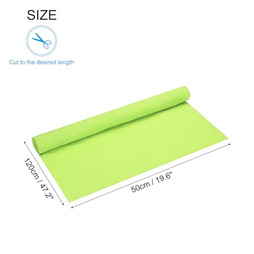 Image of MECCANIXITY 47 inch Elastic Cuffs Ribbed Trims Cotton Fabric Knit Rib Stretch Tape Cuff Sleeve Waistband for Sewing, 20 inch Wide Bright Green