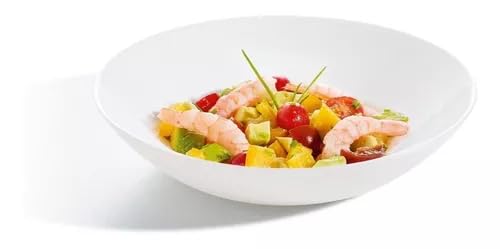 El Mejor Listado de Crisa saltillo disponible en línea para comprar. 38 Luminarc - Juego 6 Platos Sopero de Opal Diwali Plato Hondo Diseño Estilo Moderno (Blanco)