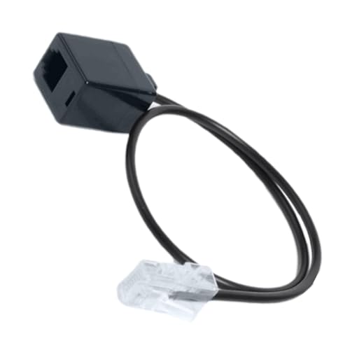 Adaptador de línea telefónica Ethernet, Adaptador RJ45 RJ11 | Potente Cable convertidor de 14 Pulgadas - Cable de Red telefónica, Cable Adaptador de teléfono para teléfonos, máquinas de fax