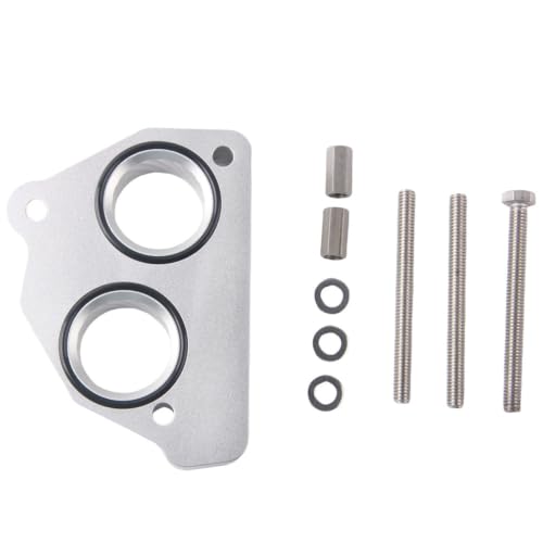 Kit espaciador del cuerpo del acelerador Billet para GMC C2500 C3500 admision silver