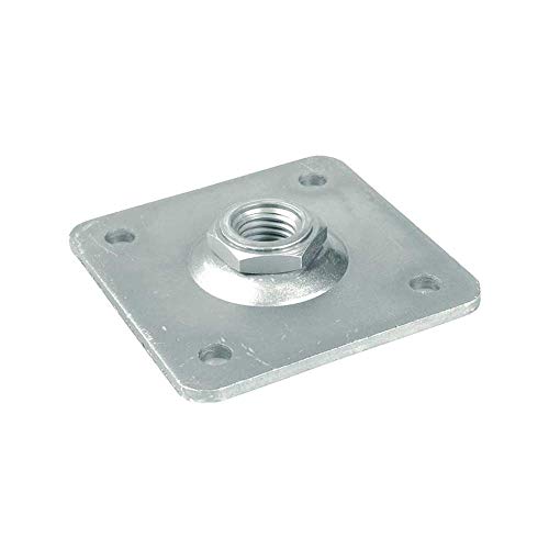 Piastra Da Avvitare Per Cardini Regolabili Ibfm Art. 480 In Acciaio Zincato M. 24