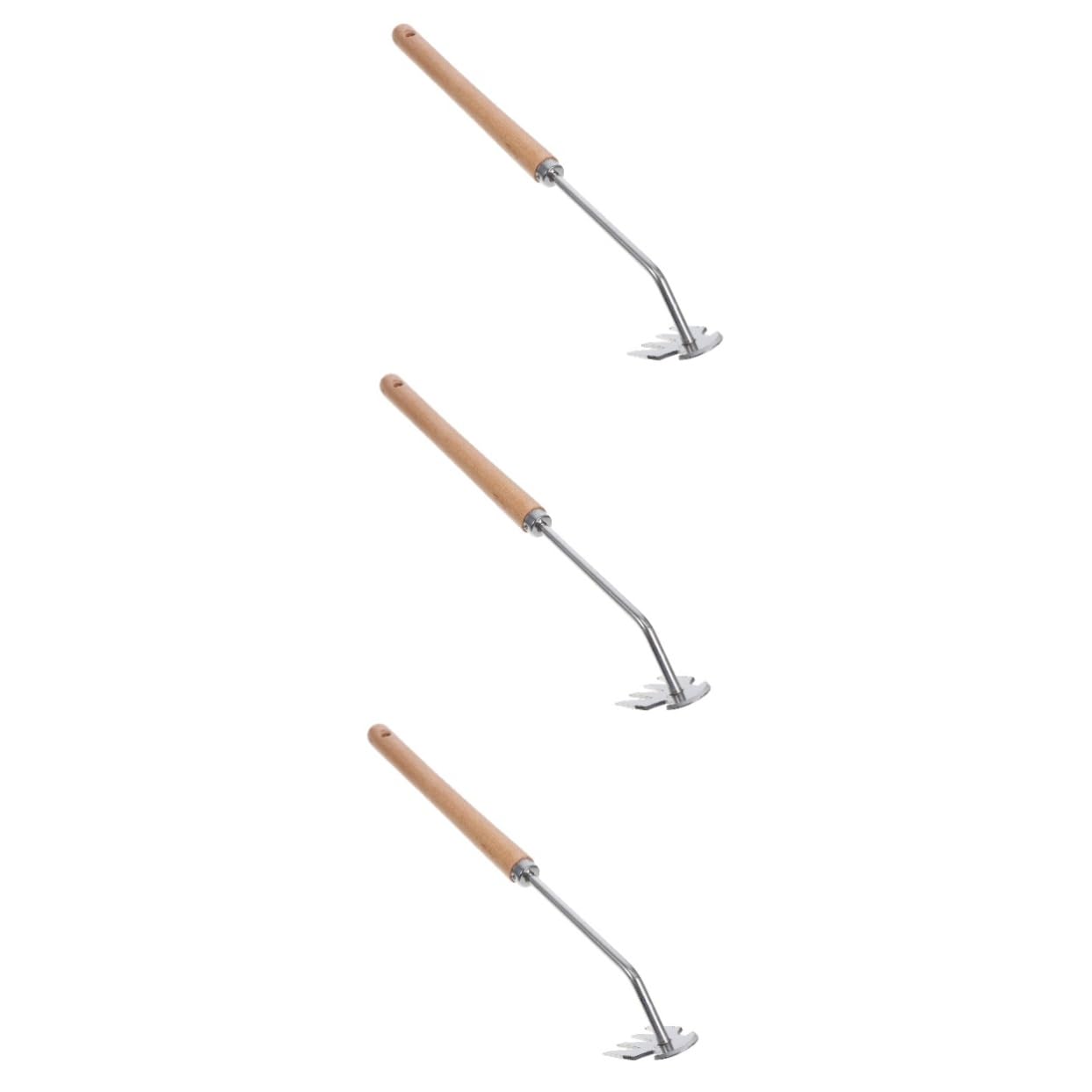 Yardwe 3stücke Handlicher Unkrautstecher Ergonomisches Gartenwerkzeug Für Effektives Jäten Und Wurzelausreißen Im Garten Langlebig Und Praktisch