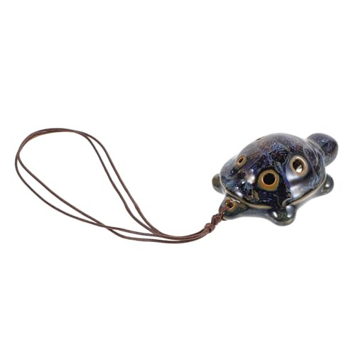 Milisten 6-hole Turtle Shape Easy Instrument for Beginners Ceramic Wind Instrument for Boys and Girls
