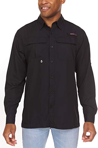 Swiss Alps Mens Long Sleeve Fishing Shirt